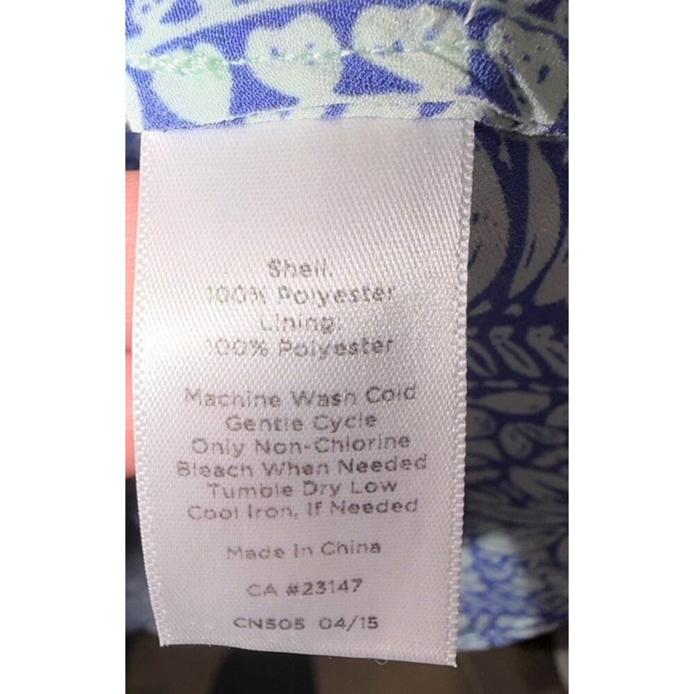 Talbots Blue And White Paisley Maxi Dress Women’s Size 8 Sleeveless Stretch - Picture 7 of 7